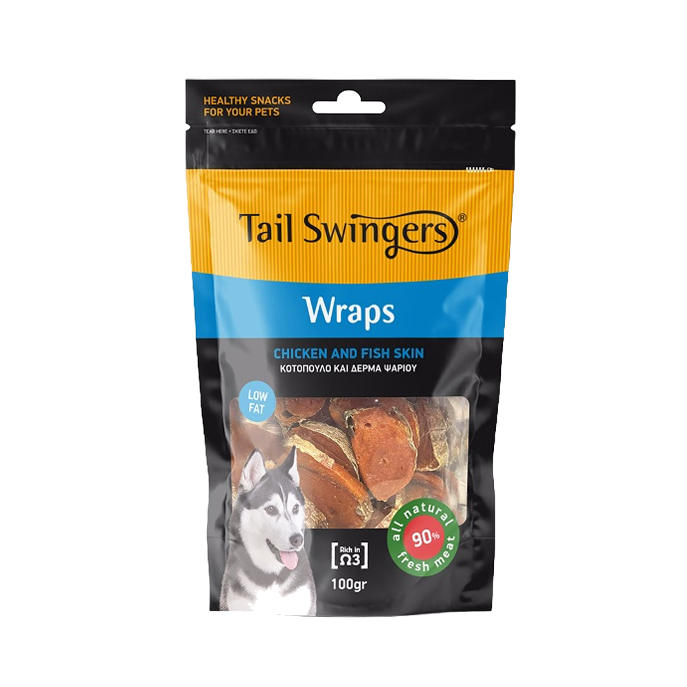 WRAP CHICKEN WITH FISH SKIN 100 gr — Tailswingers