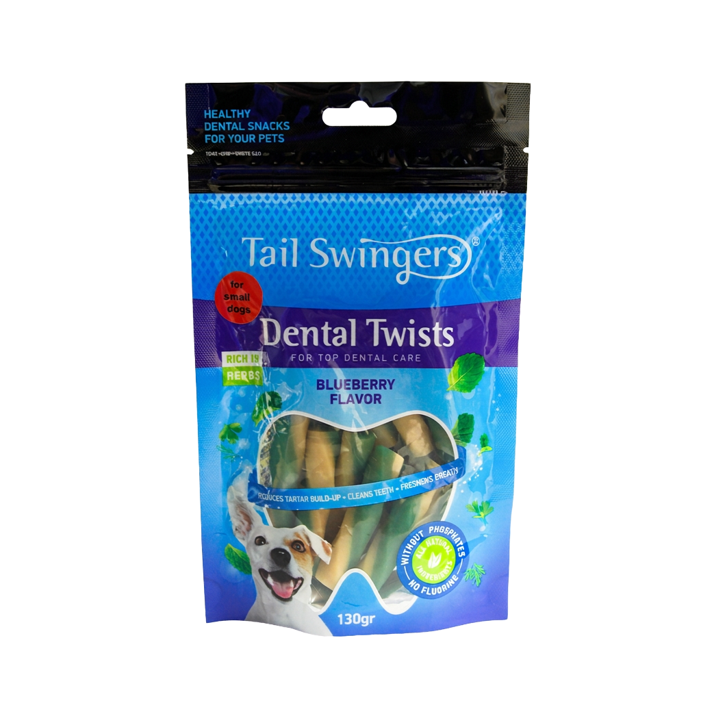 DENTAL TWIST ROLL BLUEBERRY smallbites 130gr — Tailswingers