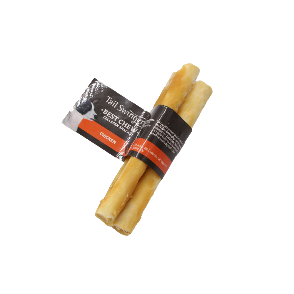 COLLAGEN STICKS-CHICKEN 12PCS (13.5cm 22gr*3pcs) — Tailswingers