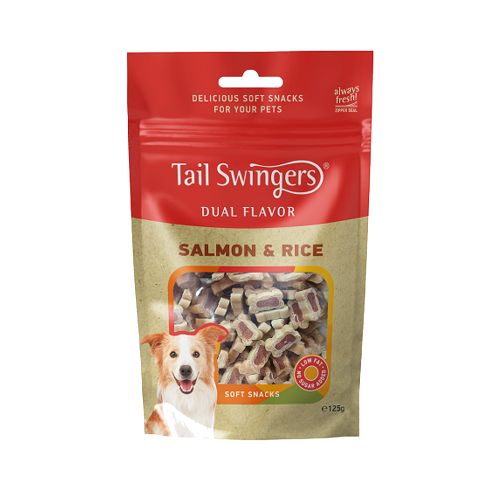 DUAL FLAVOR SOFT SALMON & RICE 125gr — Tailswingers