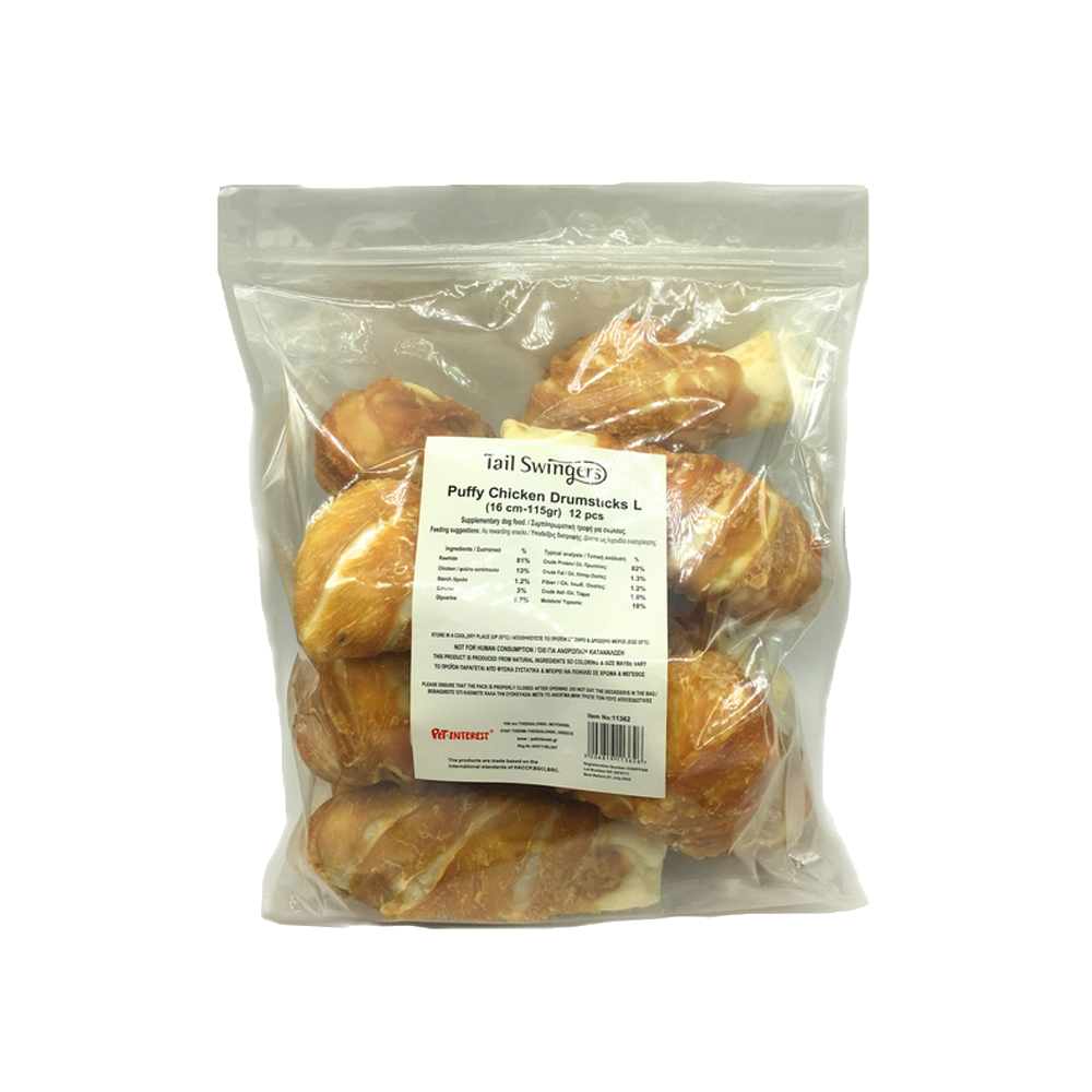 PUFFY CHICKEN DRUMSTICKS L 16CM 115GR 12 pcs. — Tailswingers
