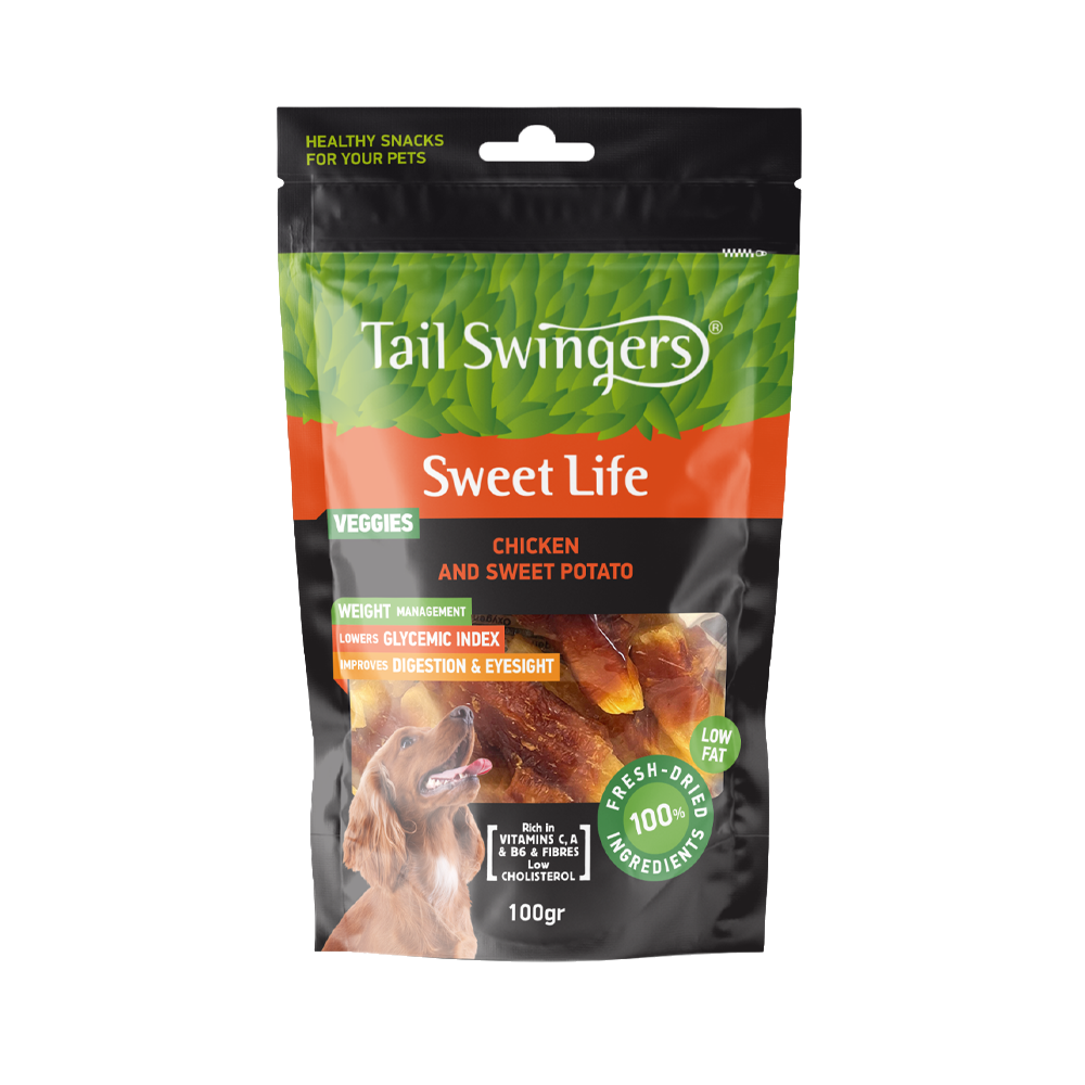 BITES SWEET POTATO WITH CHICKEN 100 gr — Tailswingers