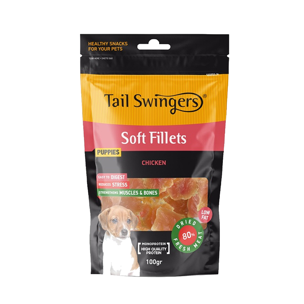 PUPPY PURE CHICKEN SOFT FILLETS 100gr — Tailswingers