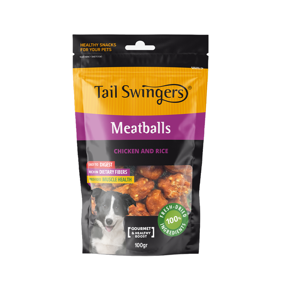 MEATBALLS CHICKEN & RICE 100 gr — Tailswingers