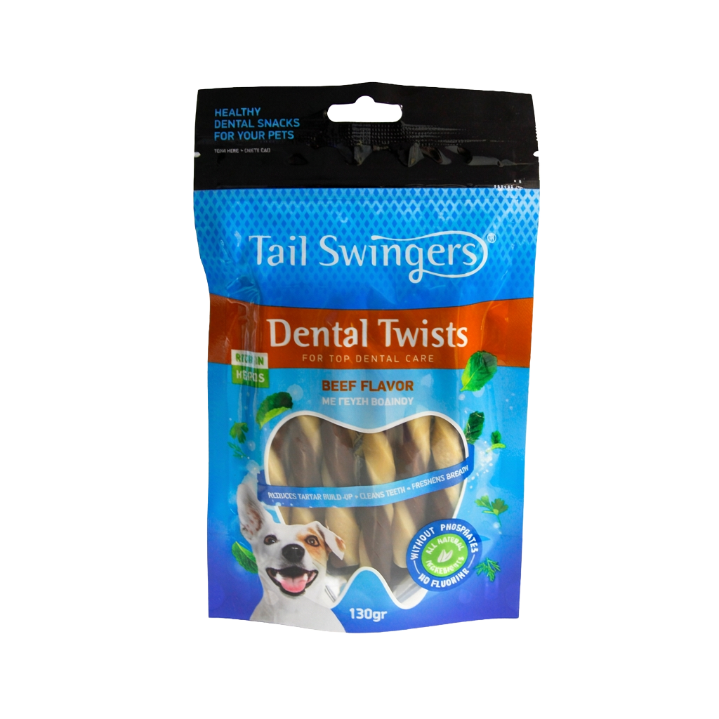 DENTAL TWIST ROLL BEEF 130gr — Tailswingers