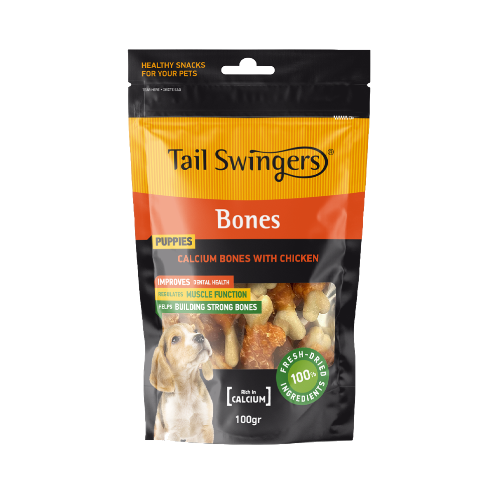 BONES CALCIUM WITH CHICKEN 100 gr. — Tailswingers