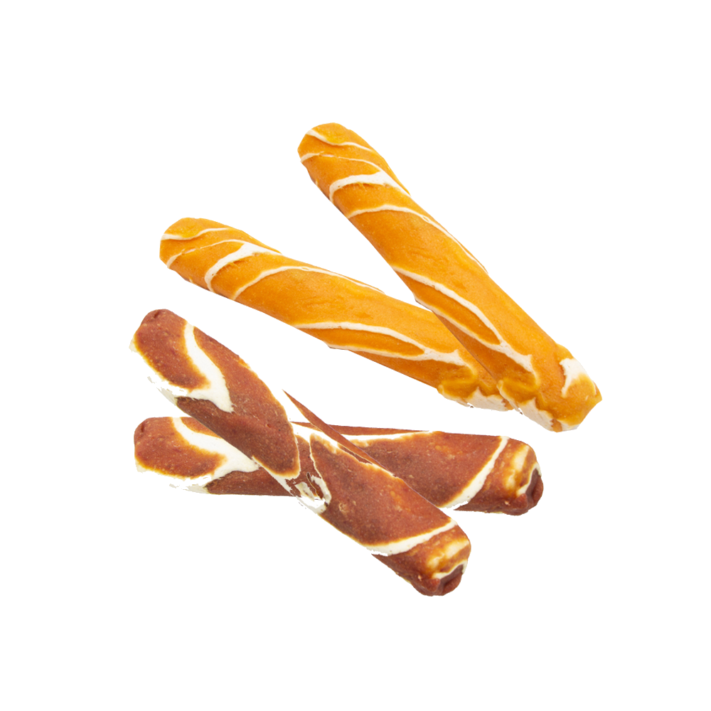 CHICKEN & BEEF MARBLE ROLLS L 37,5CM 170GR 6pcs — Tailswingers
