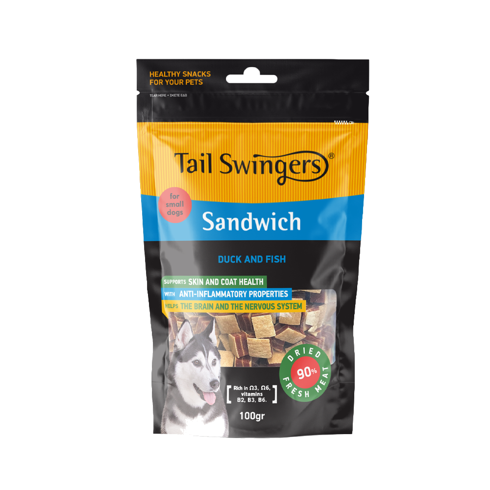Sandwich DUCK WITH FISH 100 gr. — Tailswingers