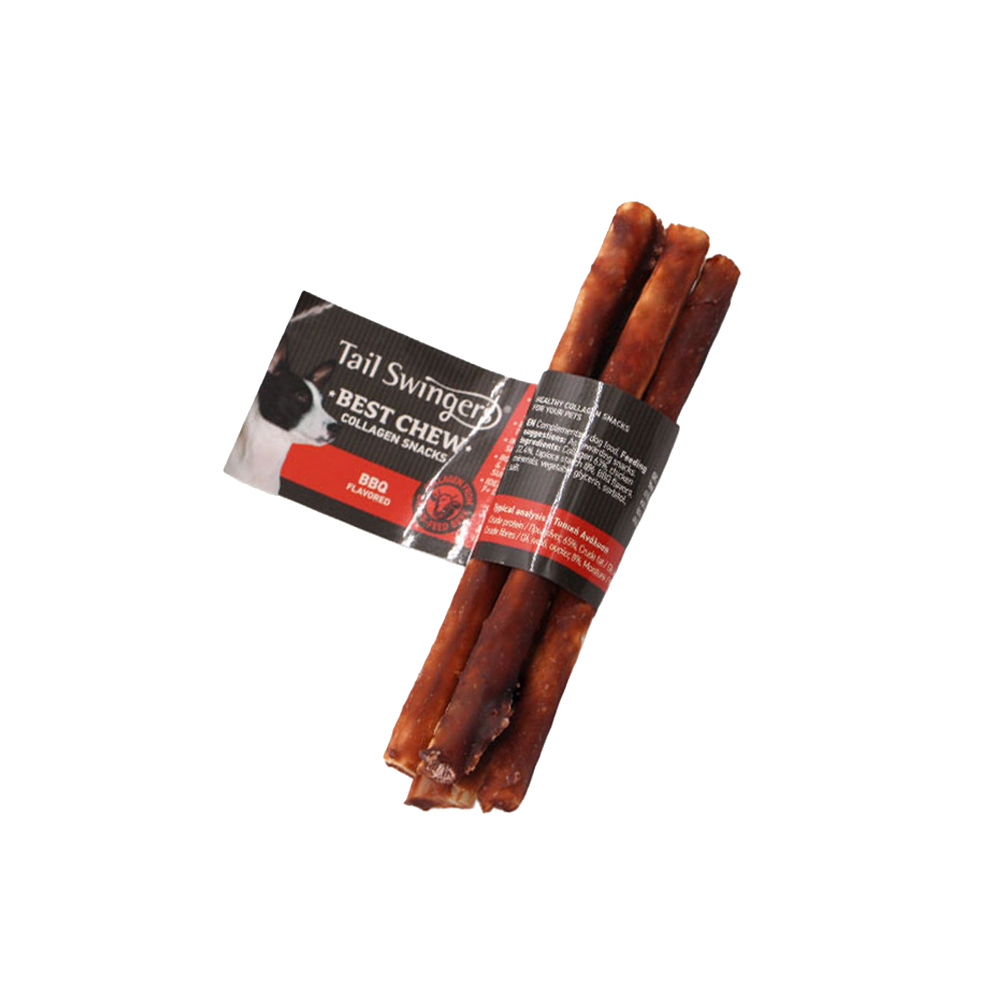 COLLAGEN STICKS-BBQ 10PCS (13.5cm 7gr* 5pcs) — Tailswingers
