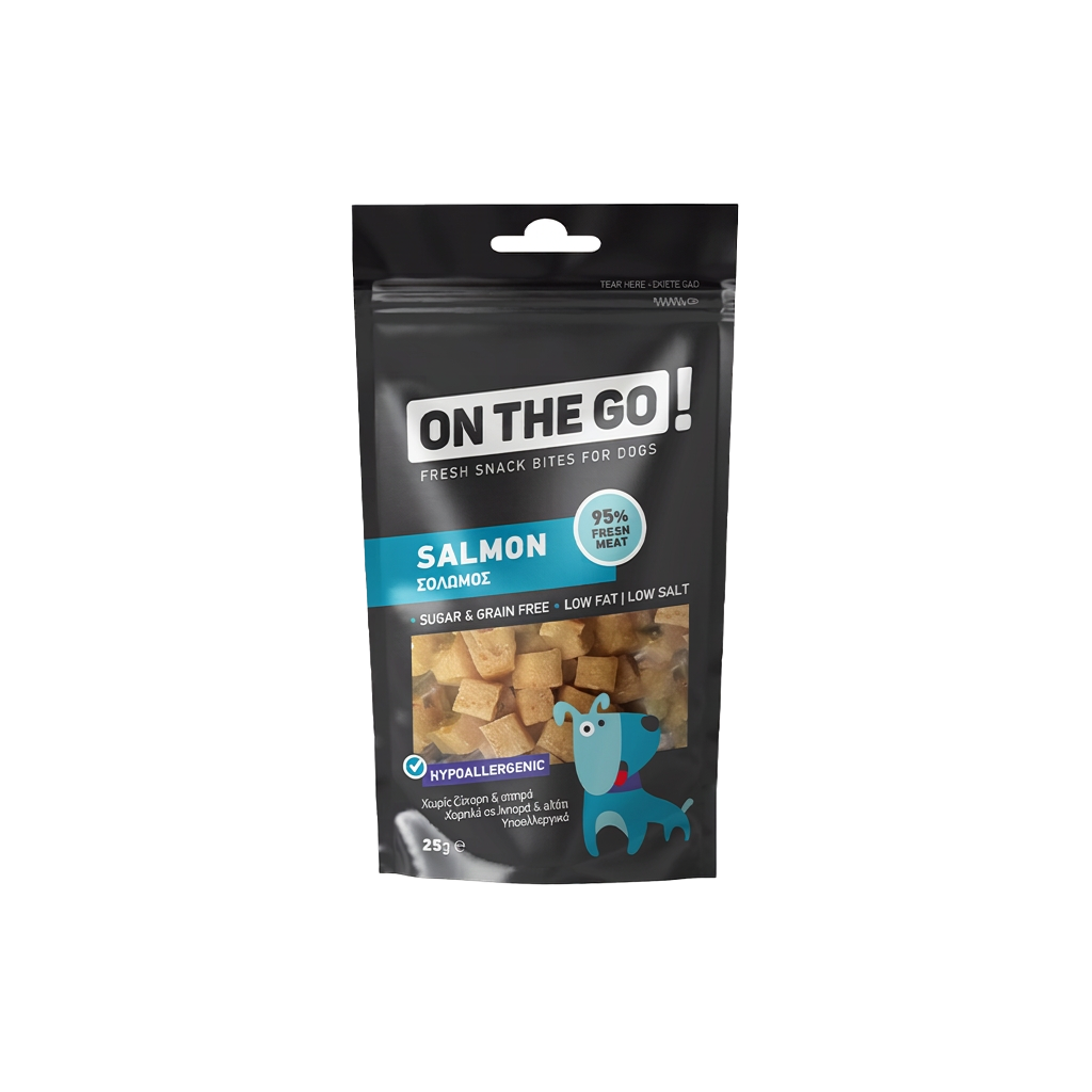 ON THE GO BITES SALMON 25gr — Tailswingers